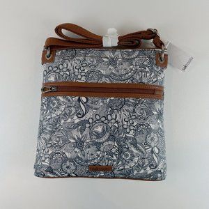 Sakroots Navy & White Artist Circle Crossbody NWT